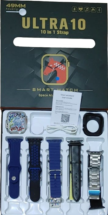 Ultra 10 Smartwatch | 10 in 1 Series 8 big 2.0′ HD Screen